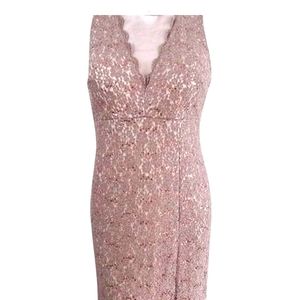 Rose gold gown EUC